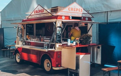 Food stalls or food trucks